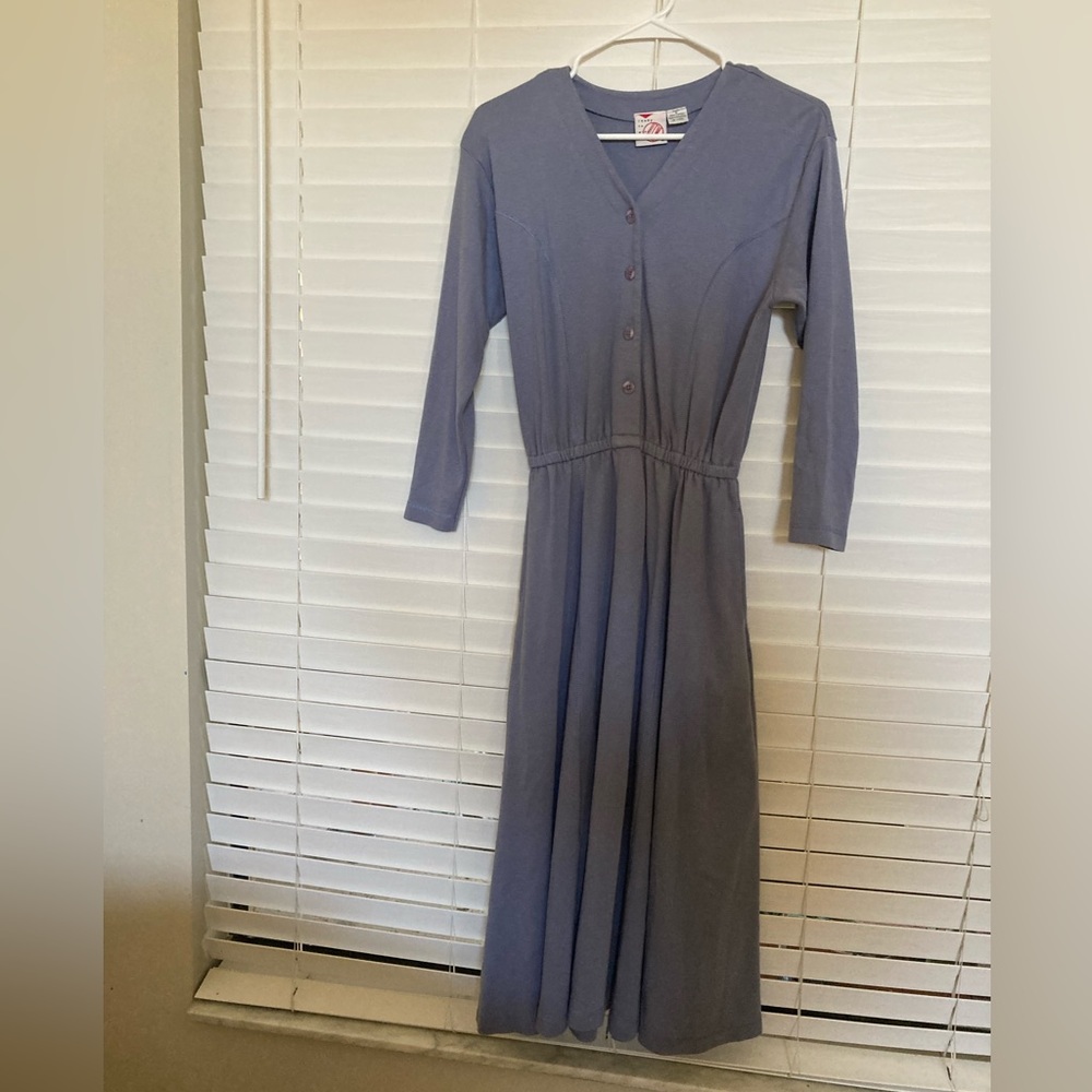 Vintage blue knit dress